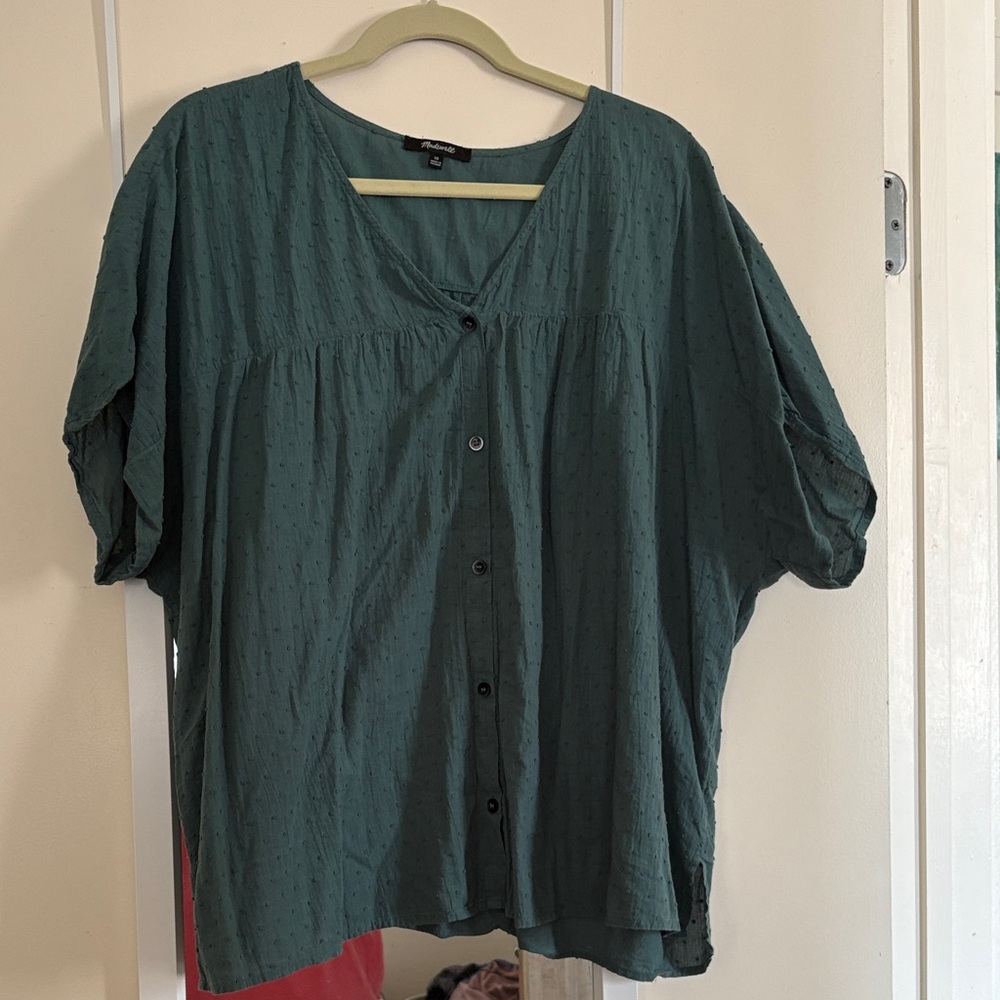 Madewell Clipdot Button Blouse
